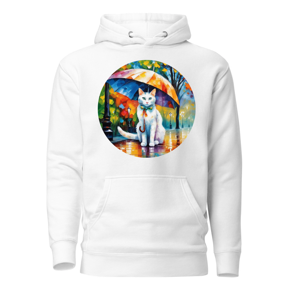 PugMug Custom White Companion Cat Hoodie