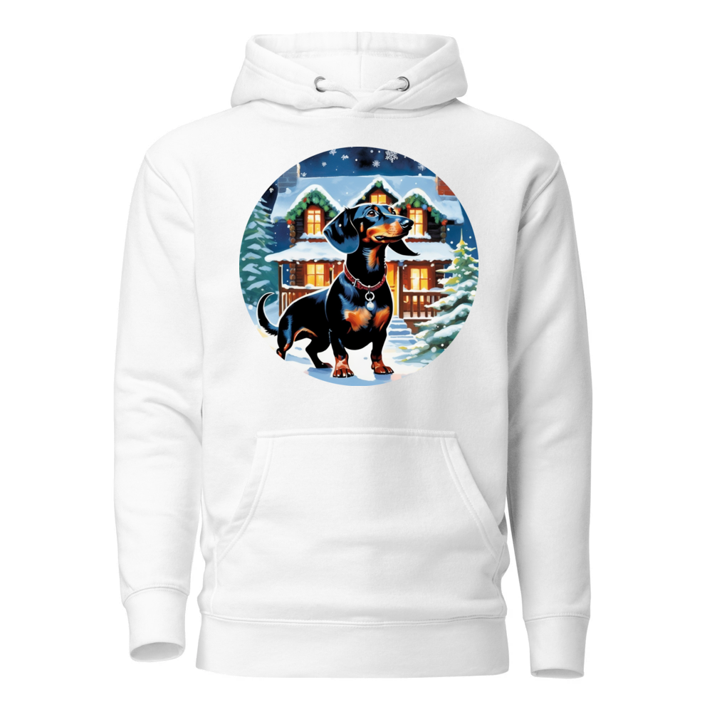 PugMug Custom Black Dachshund Hoodie