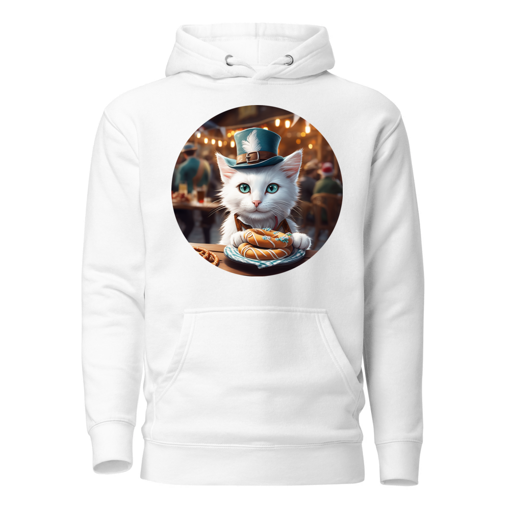 PugMug Custom White Companion Cat Hoodie