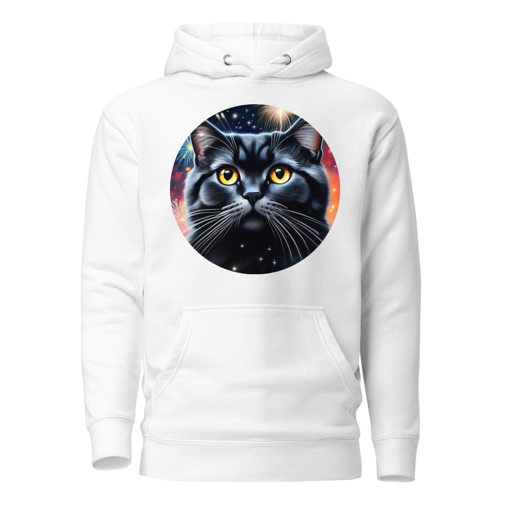 PugMug Custom Black Scottish Fold Cat Hoodie