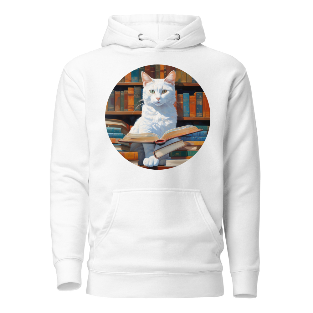 PugMug Custom White Companion Cat Hoodie