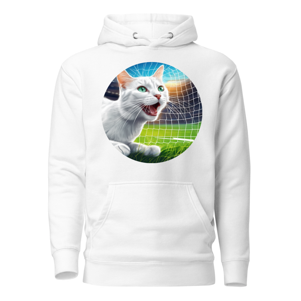 PugMug Custom White Companion Cat Hoodie