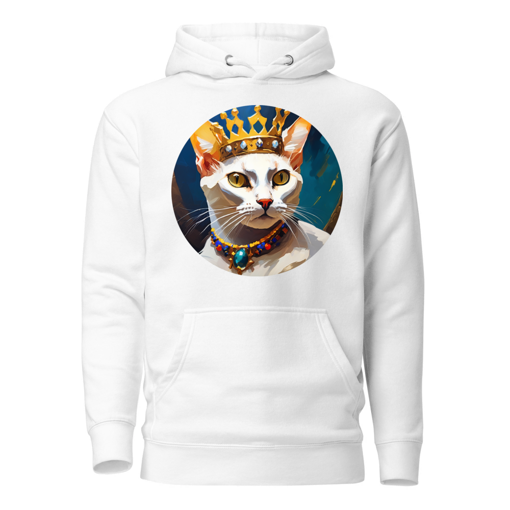 PugMug Custom White Abyssinian Cat Hoodie