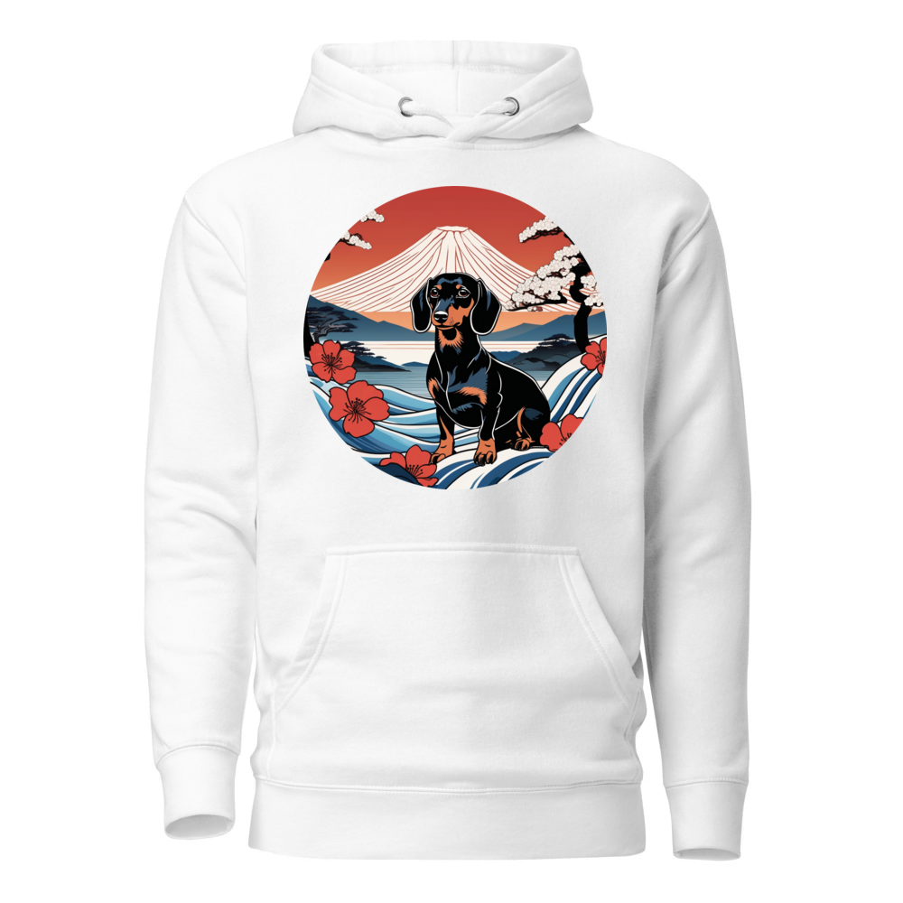 PugMug Custom Black Dachshund Hoodie