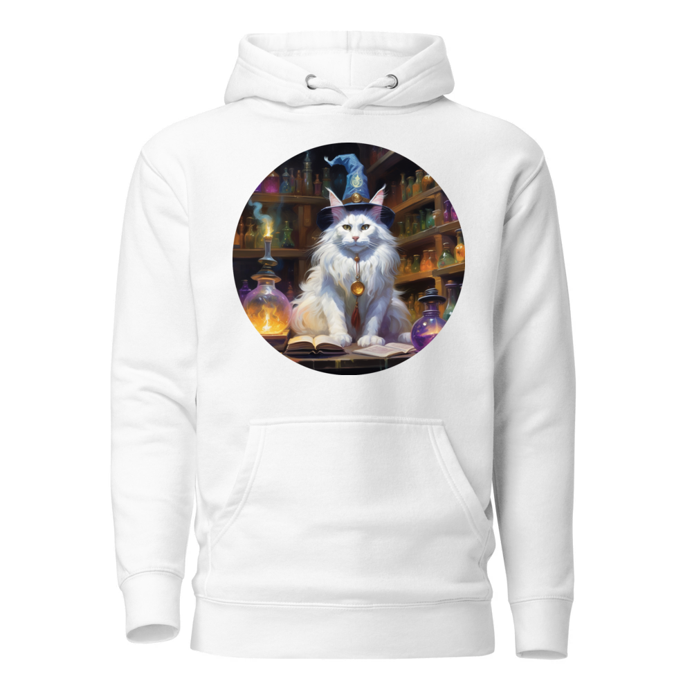 PugMug Custom White Maine Coon Cat Hoodie