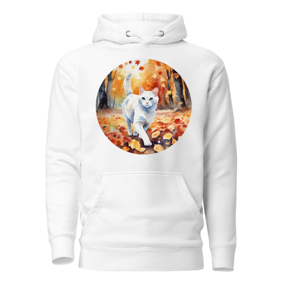 PugMug Custom White Companion Cat Hoodie