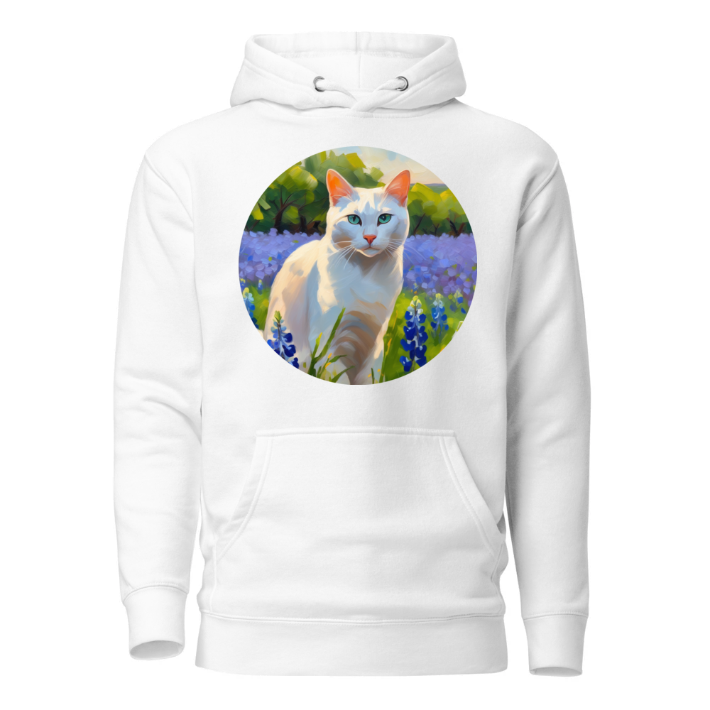 PugMug Custom White Companion Cat Hoodie