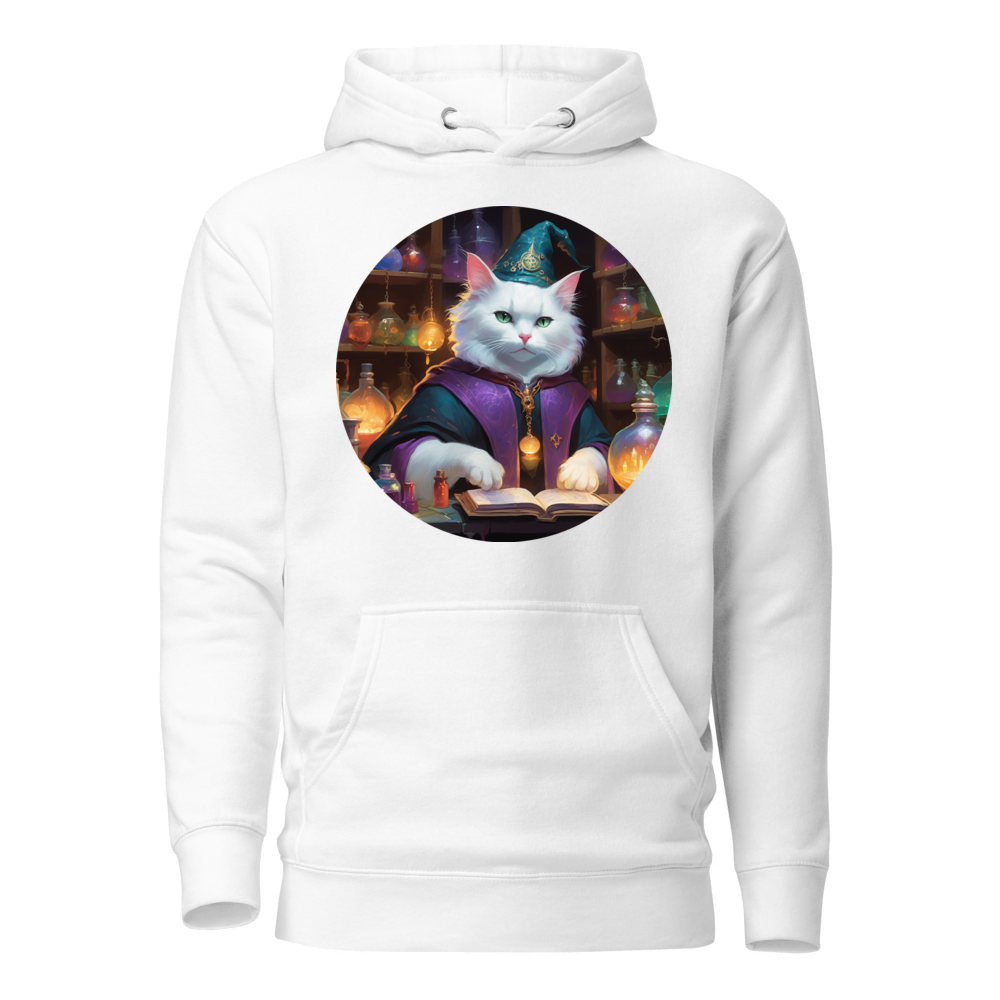 PugMug Custom White Companion Cat Hoodie