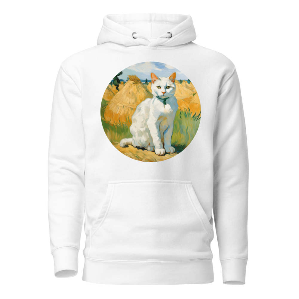 PugMug Custom White Companion Cat Hoodie