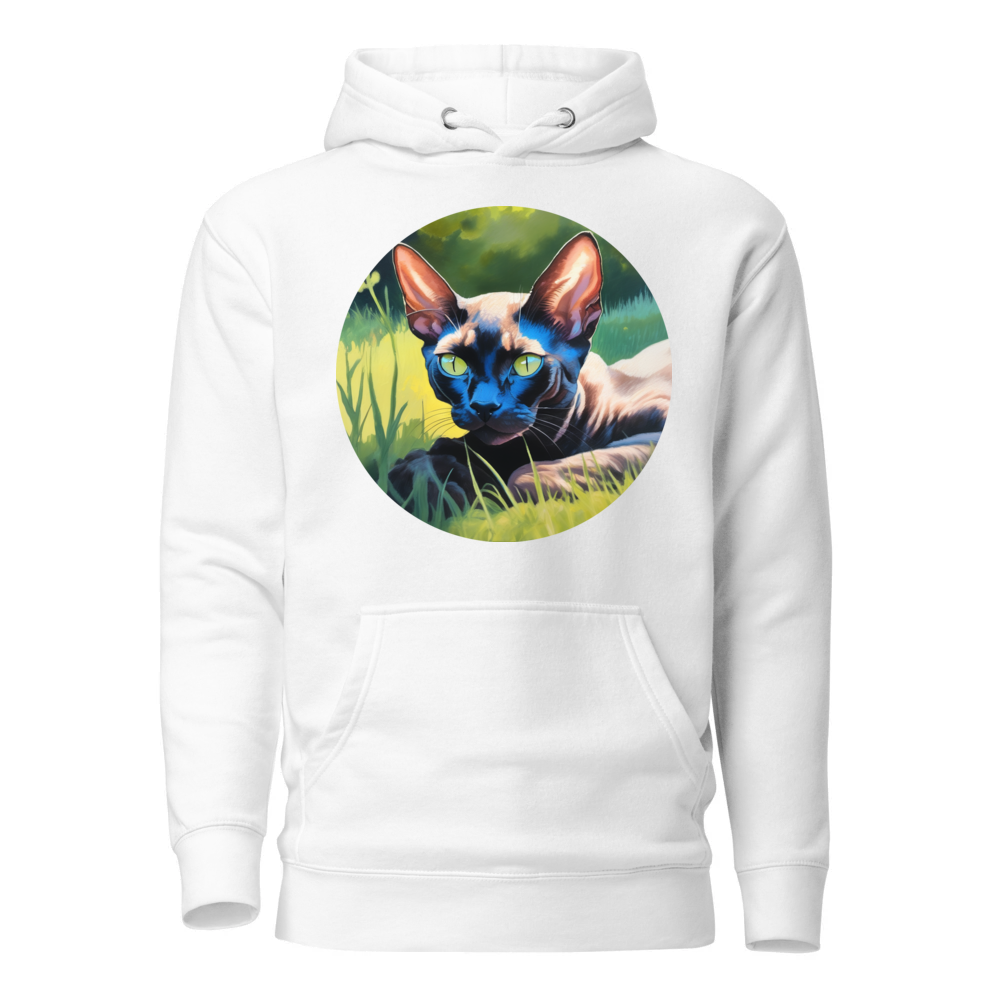 PugMug Custom Black Devon Rex Cat Hoodie