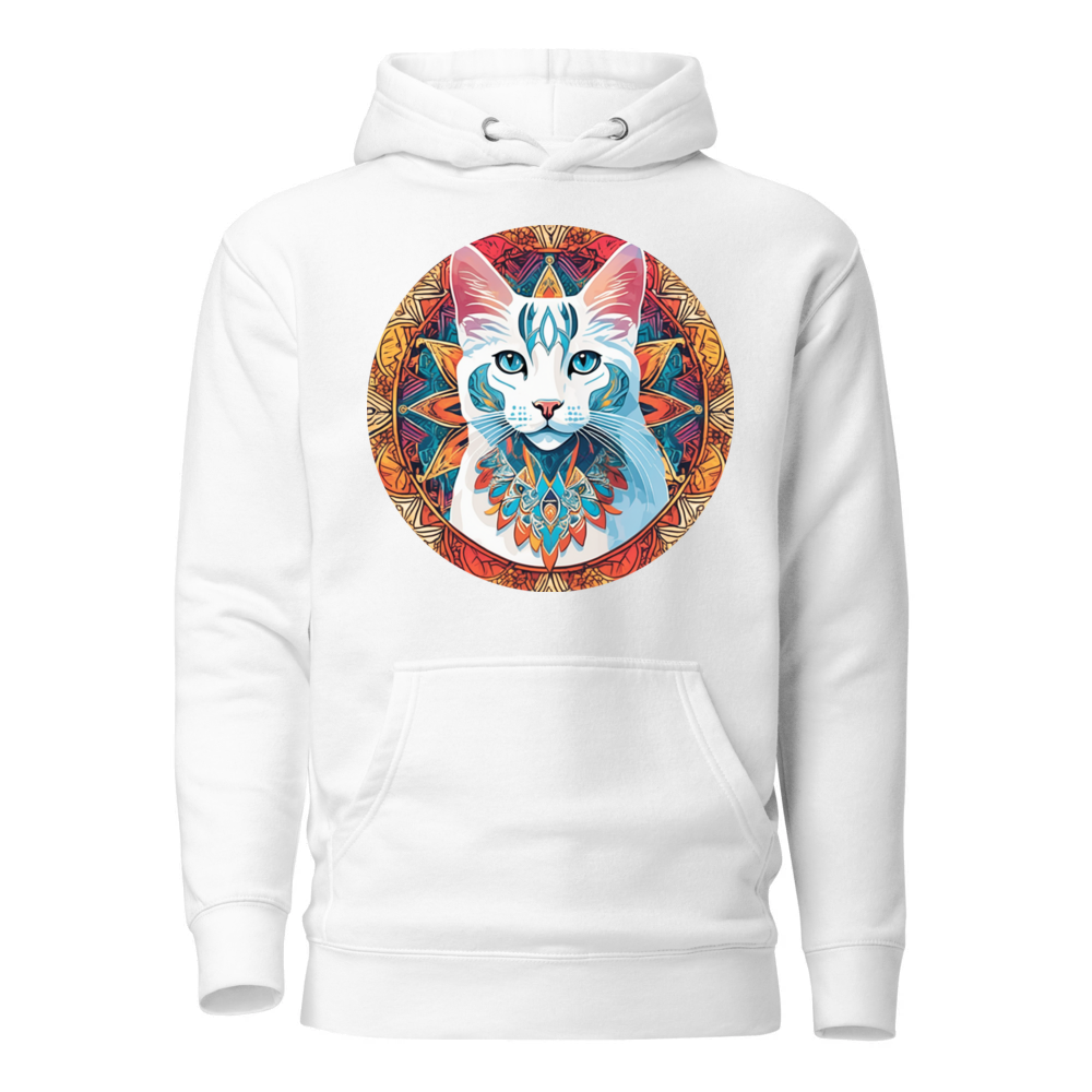 PugMug Custom White Companion Cat Hoodie