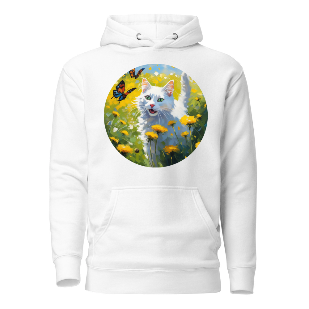 PugMug Custom White Companion Cat Hoodie