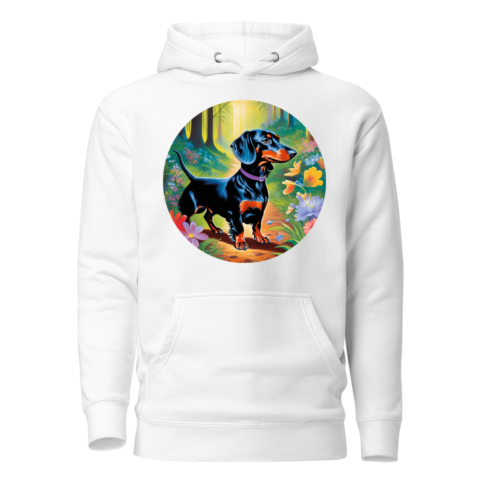 PugMug Custom Black Dachshund Hoodie
