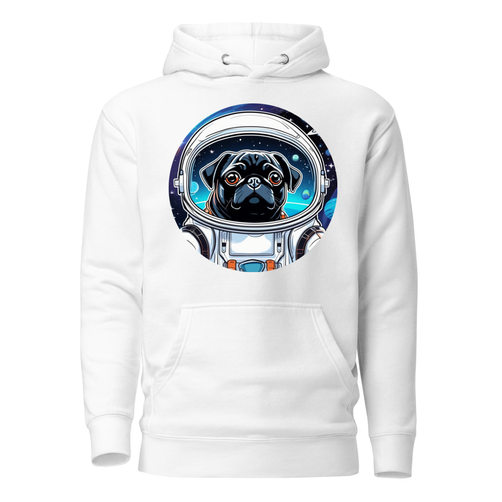PugMug Custom Black Pug Hoodie