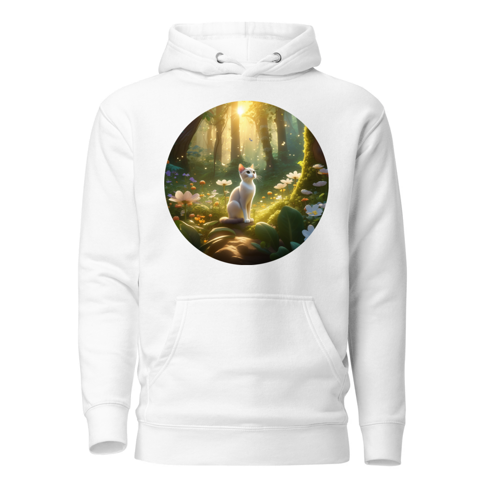 PugMug Custom White Abyssinian Cat Hoodie