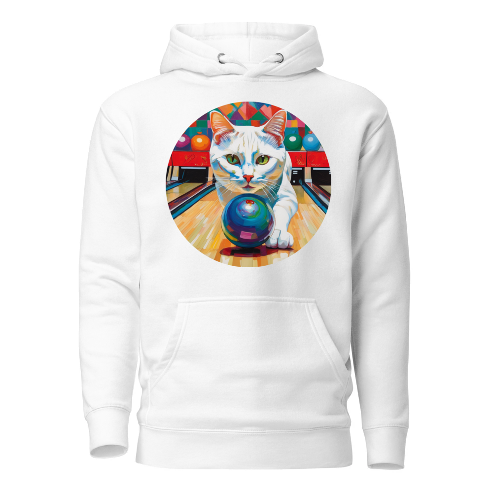 PugMug Custom White Companion Cat Hoodie