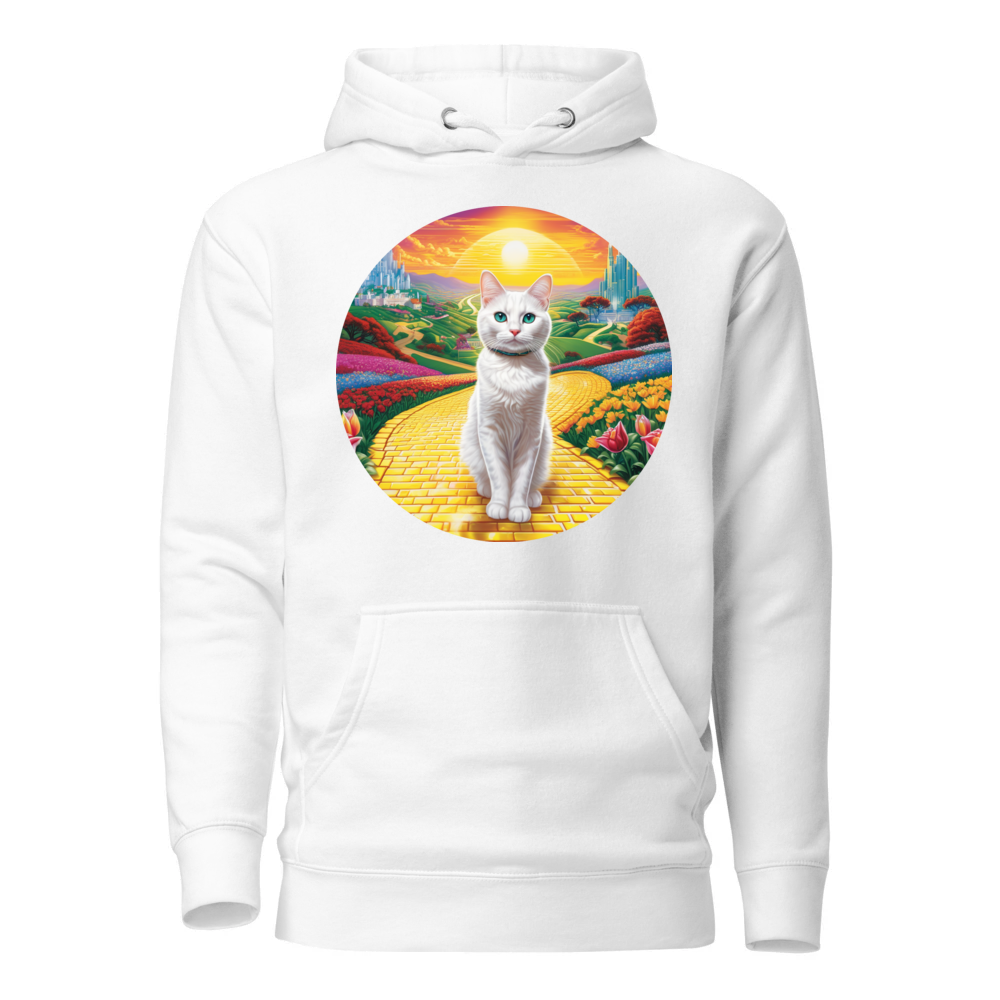 PugMug Custom White Companion Cat Hoodie