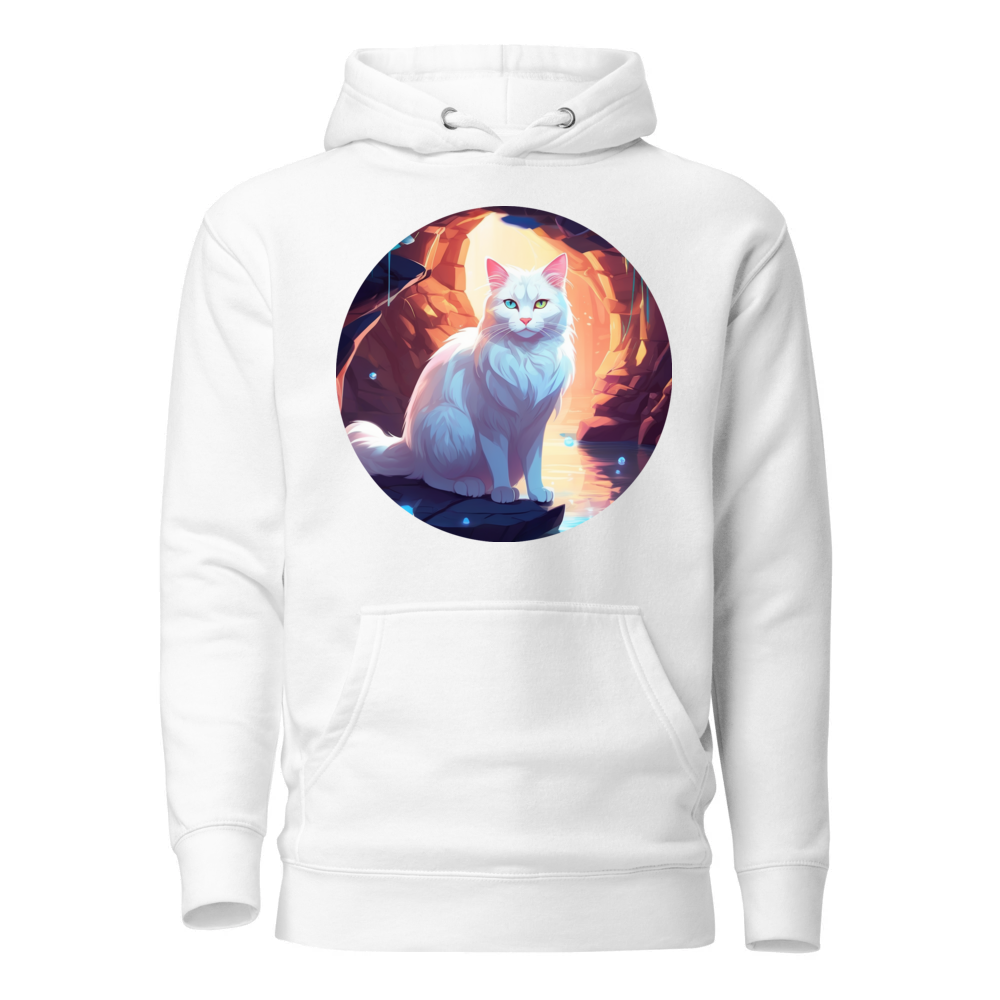 PugMug Custom White Companion Cat Hoodie