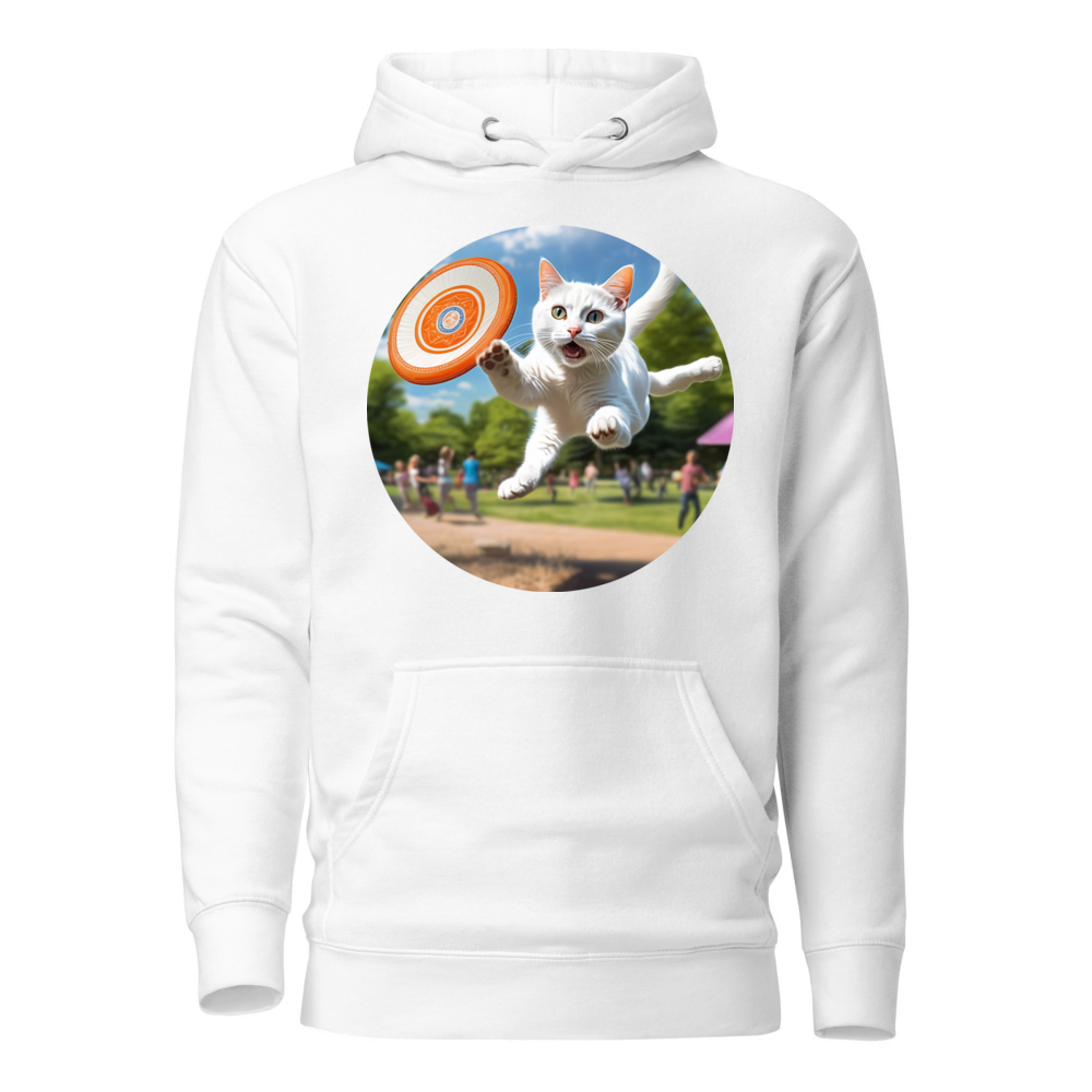 PugMug Custom White Companion Cat Hoodie