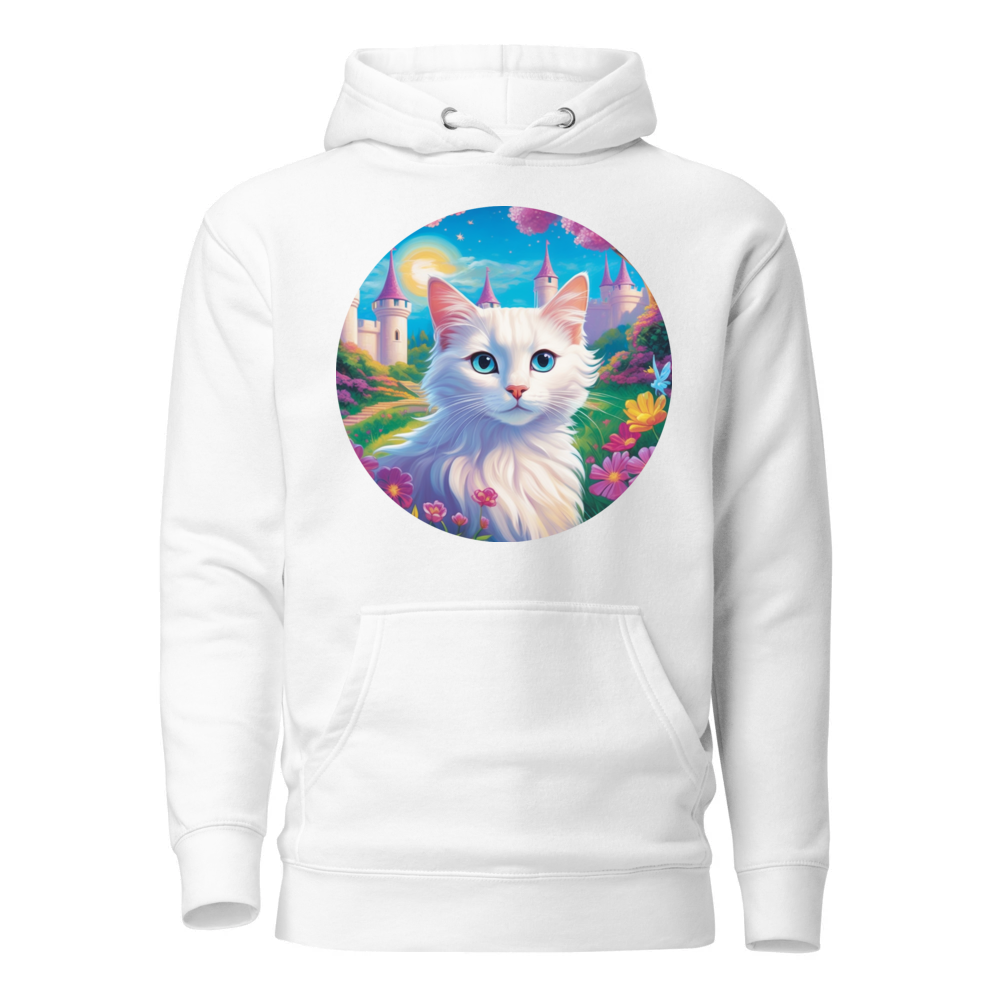 PugMug Custom White Companion Cat Hoodie
