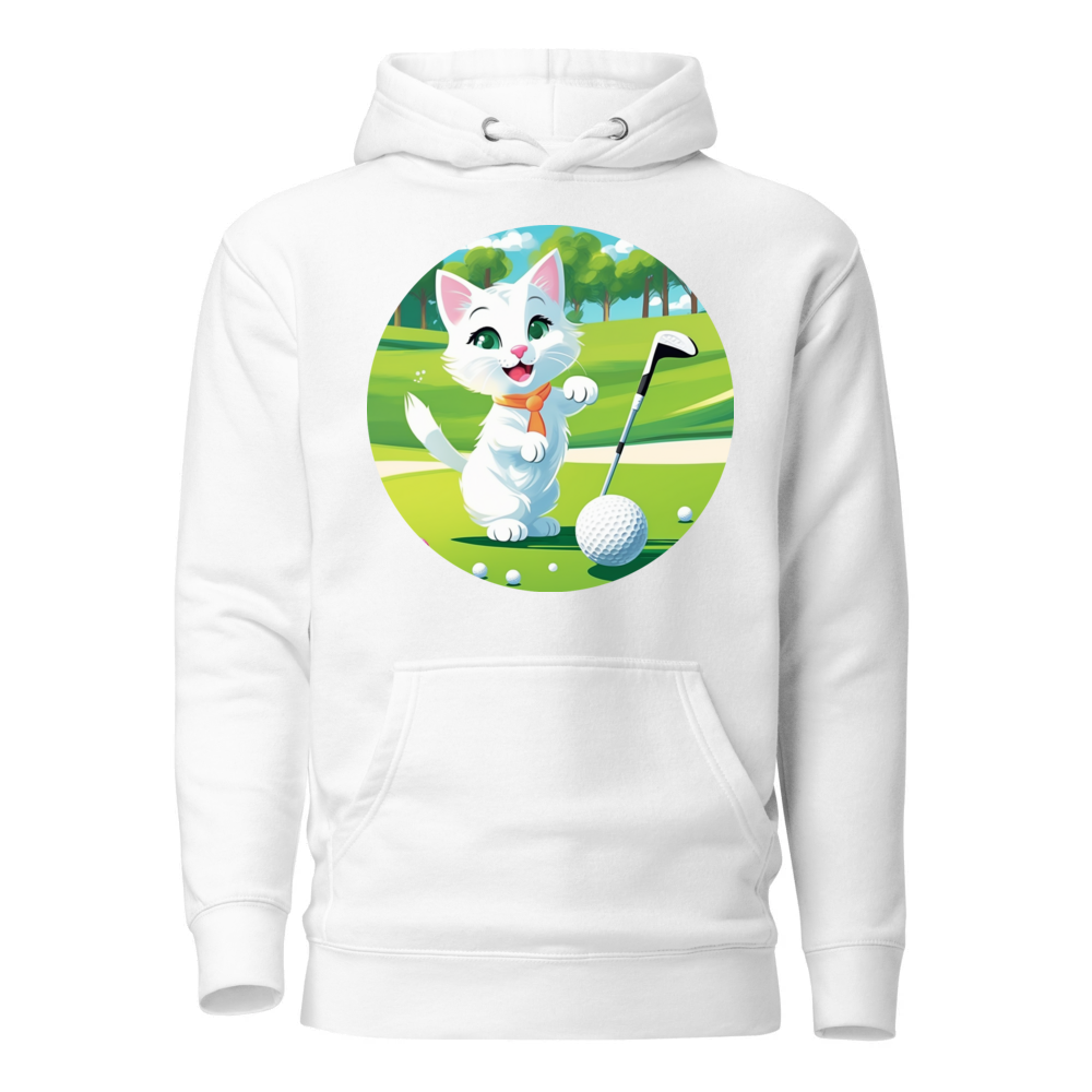 PugMug Custom White Companion Cat Hoodie