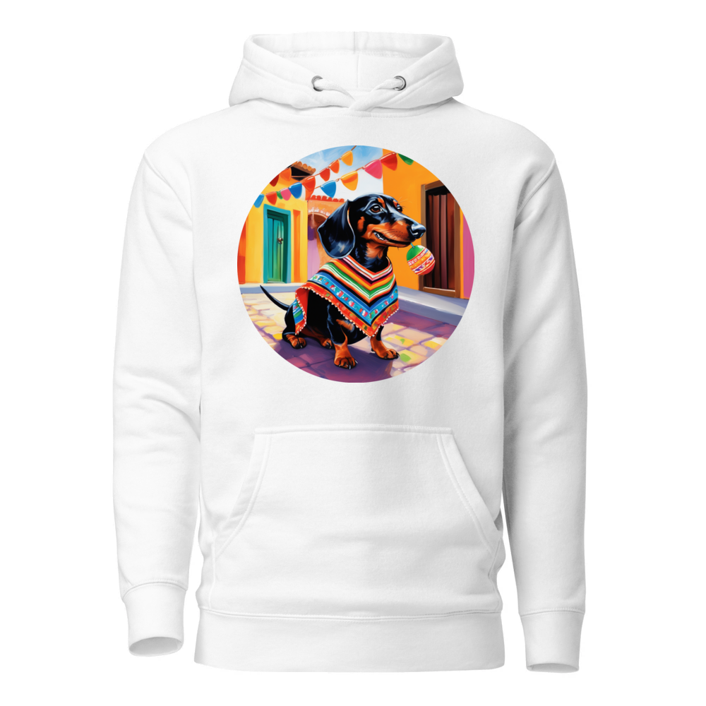PugMug Custom Black Dachshund Hoodie