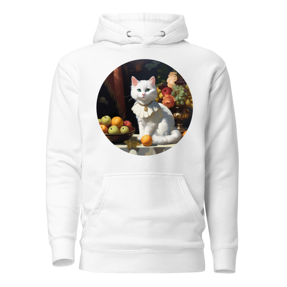 PugMug Custom White Companion Cat Hoodie
