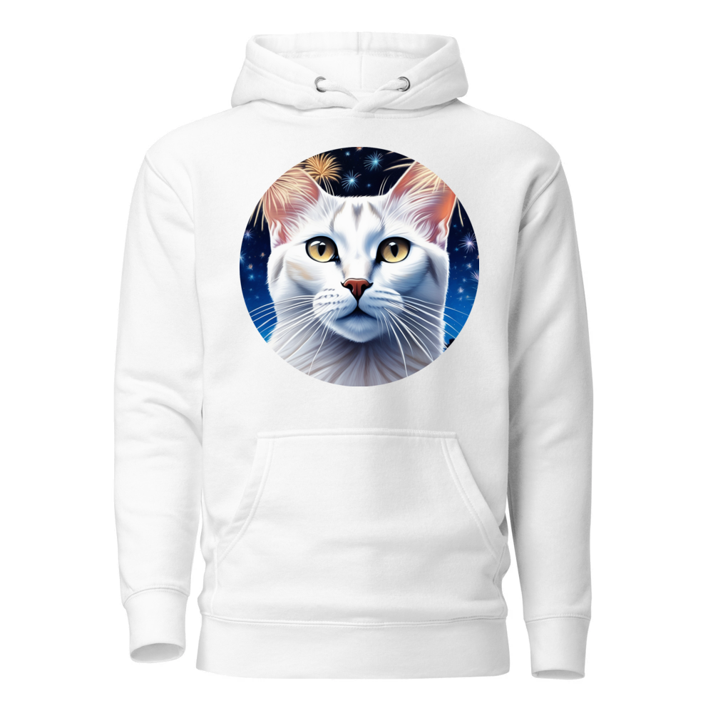 PugMug Custom White Abyssinian Cat Hoodie