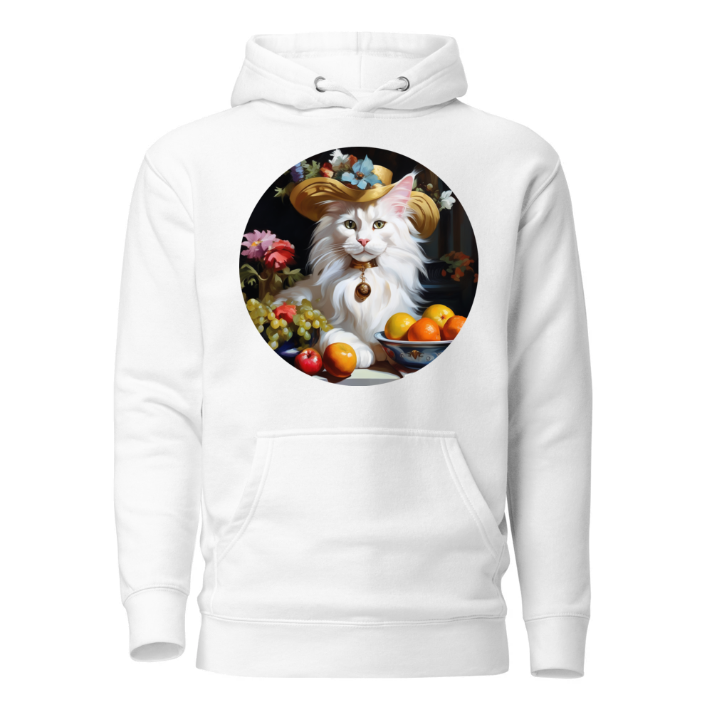 PugMug Custom White Maine Coon Cat Hoodie