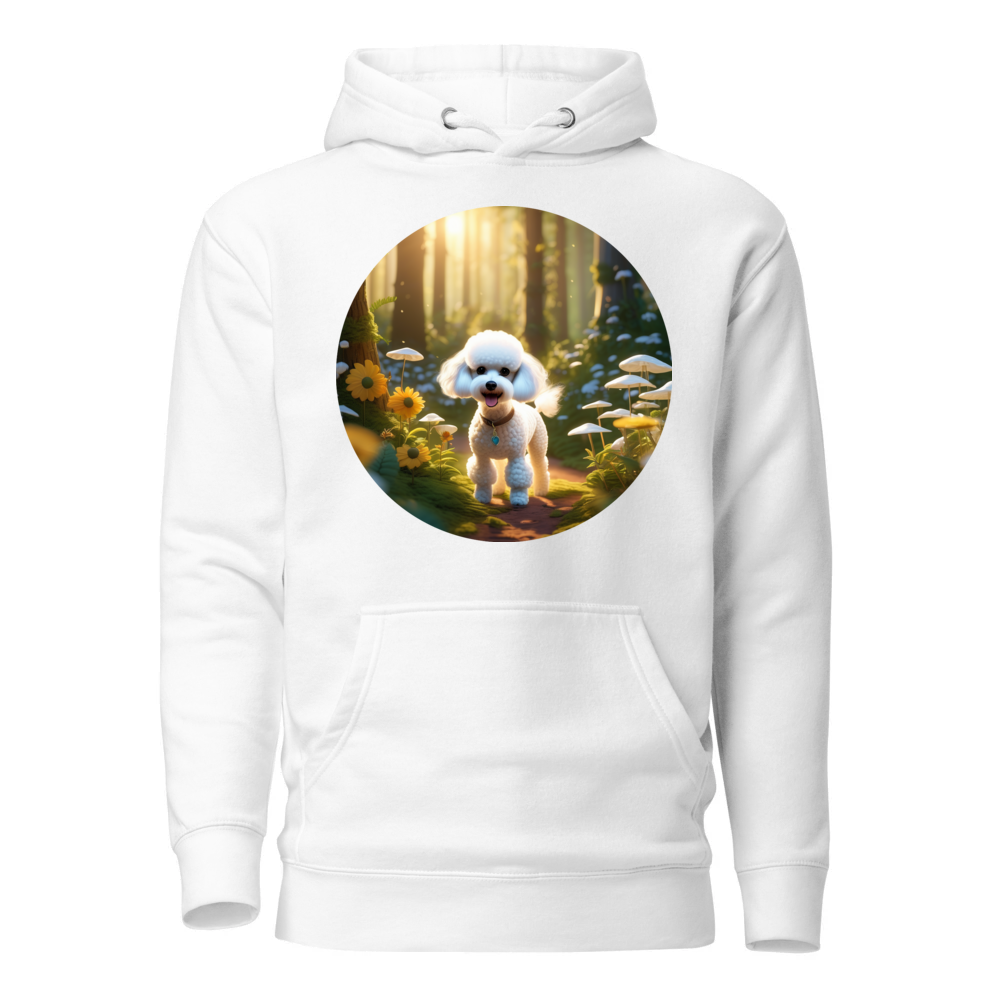 PugMug Custom White Poodle Hoodie