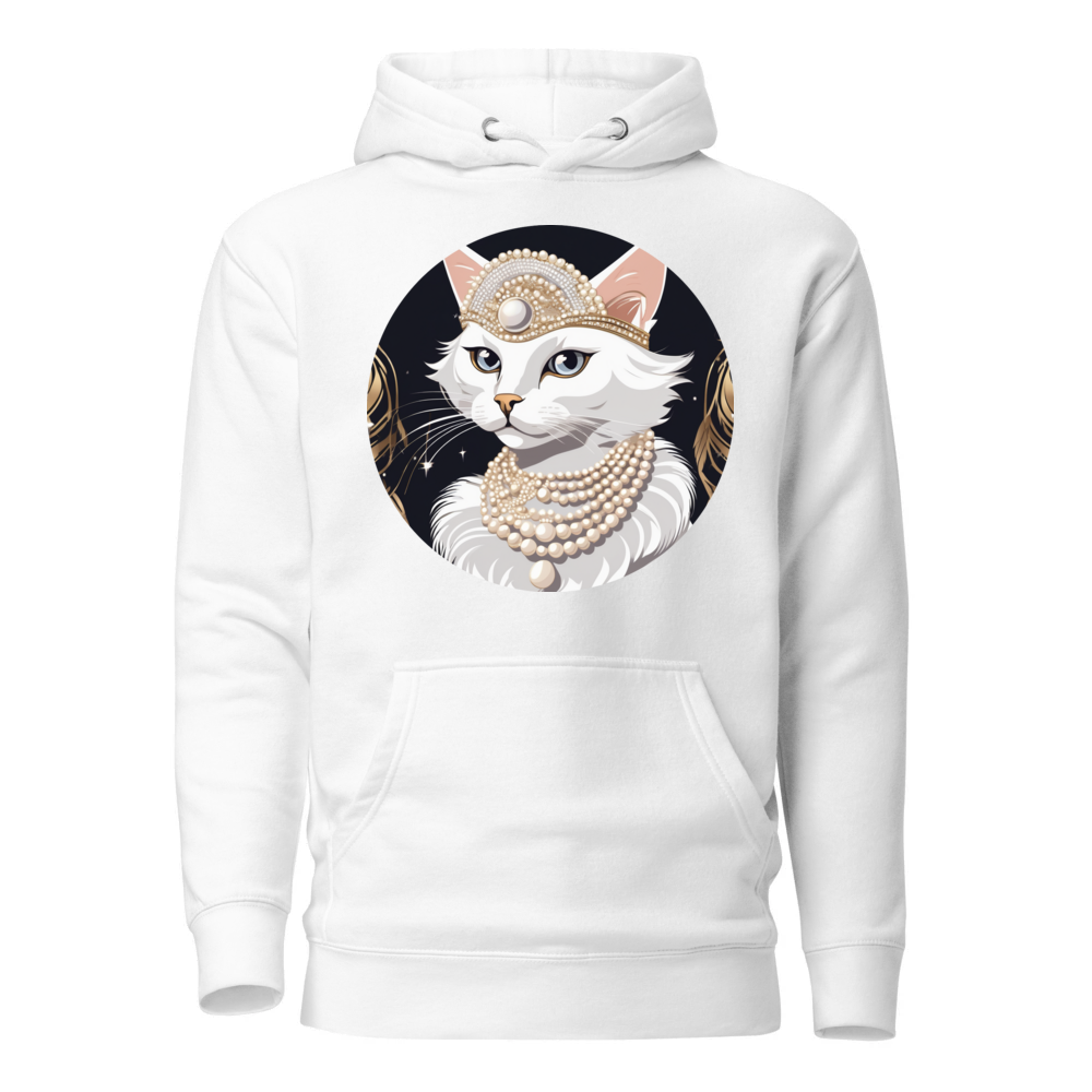 PugMug Custom White Companion Cat Hoodie