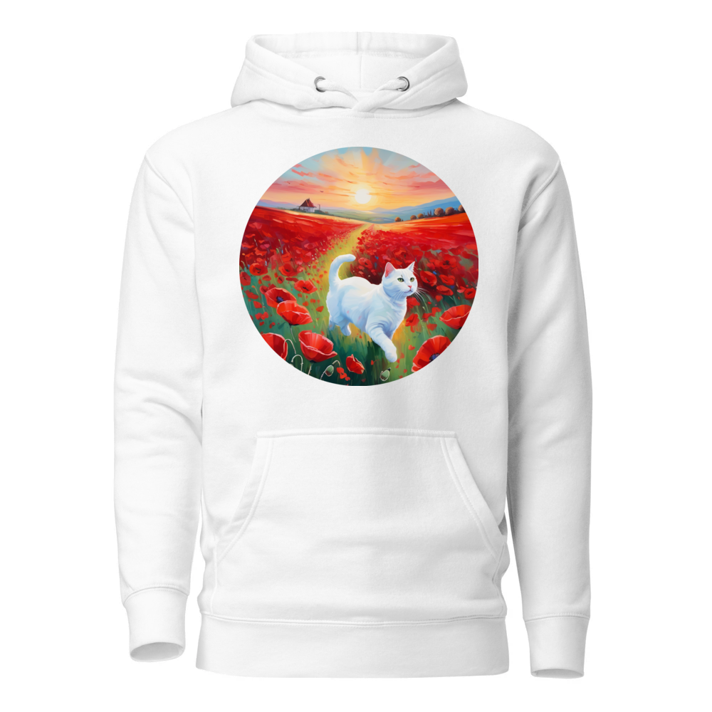 PugMug Custom White Companion Cat Hoodie