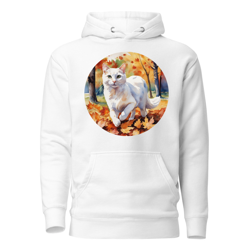 PugMug Custom White Companion Cat Hoodie