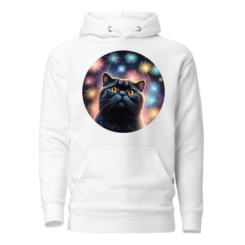 PugMug Custom Black Scottish Fold Cat Hoodie
