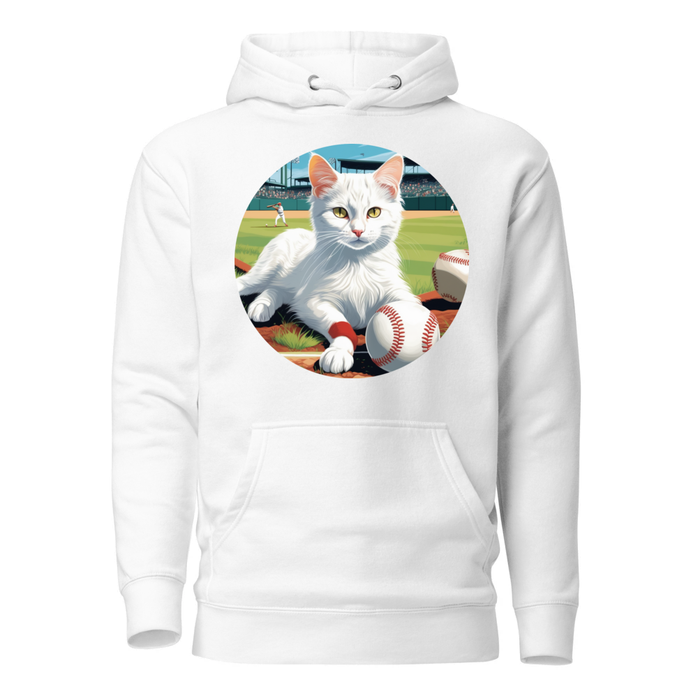 PugMug Custom White Companion Cat Hoodie