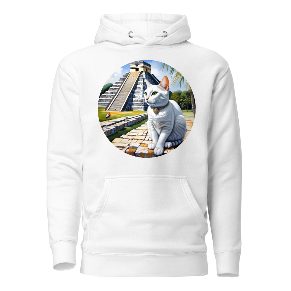 PugMug Custom White Companion Cat Hoodie