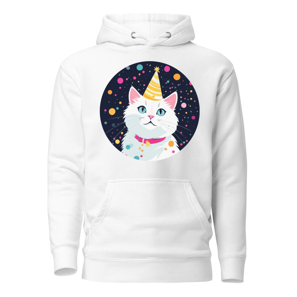 PugMug Custom White Companion Cat Hoodie