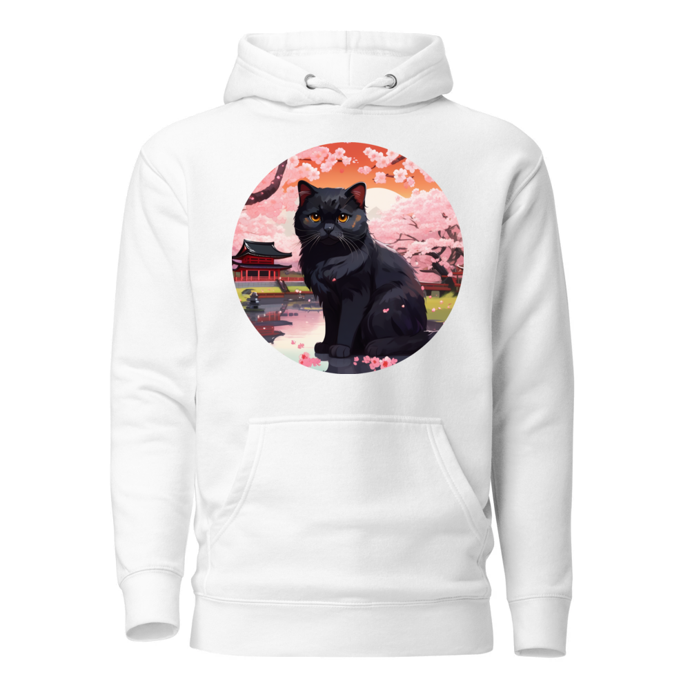 PugMug Custom Black Scottish Fold Cat Hoodie