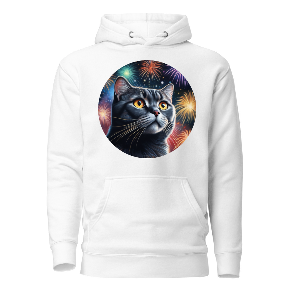 PugMug Custom Black Scottish Fold Cat Hoodie
