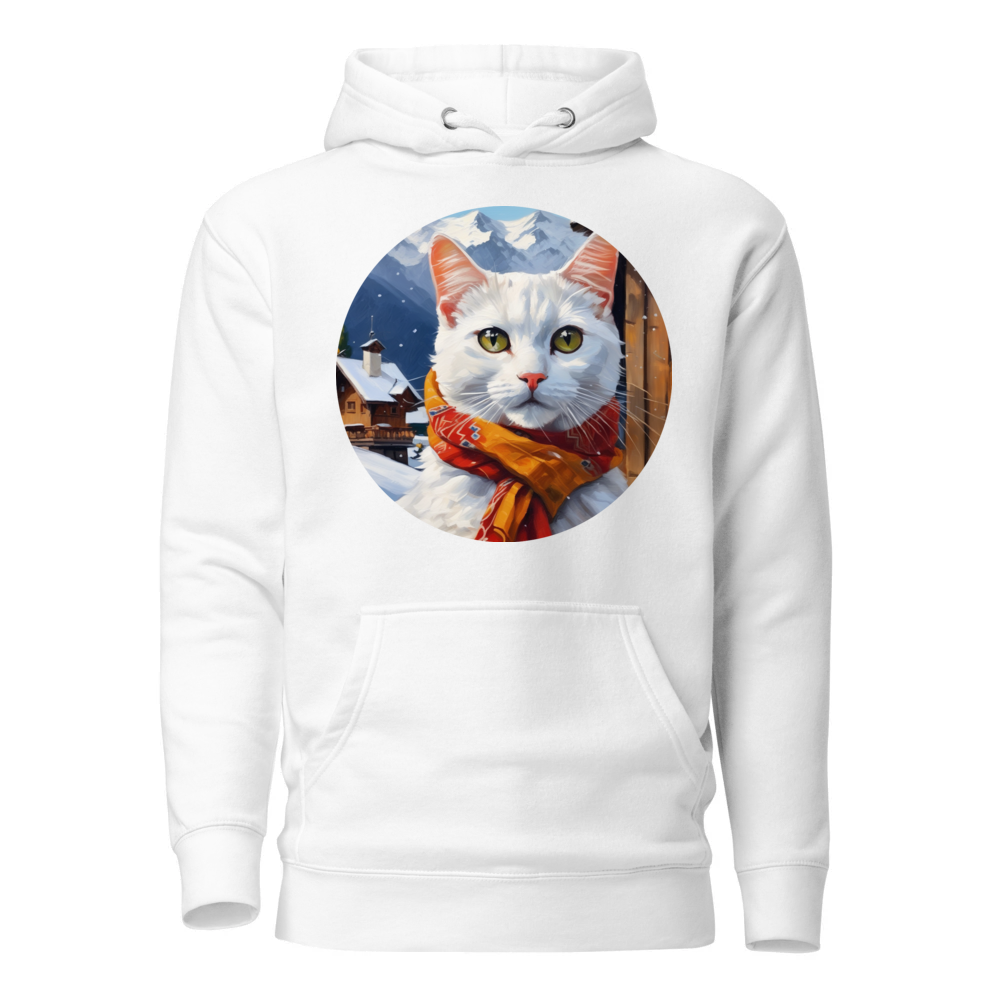 PugMug Custom White Companion Cat Hoodie