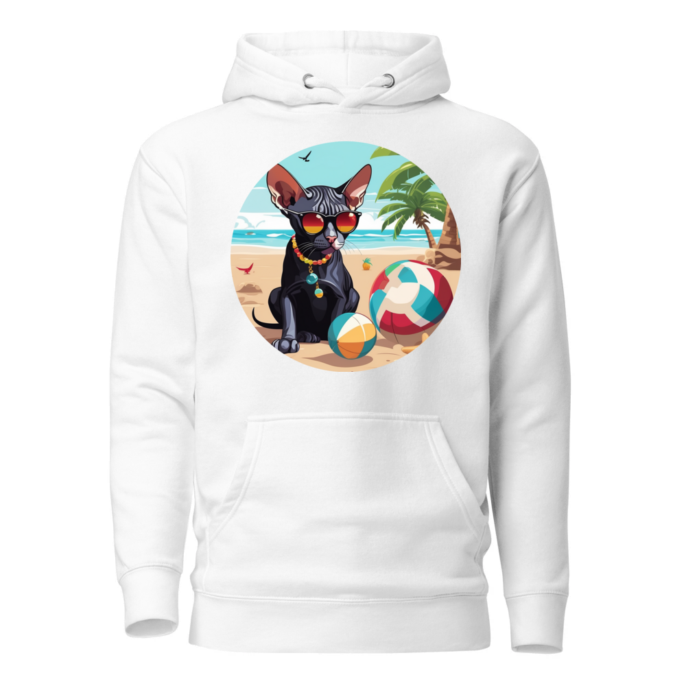 PugMug Custom Black Sphynx Cat Hoodie