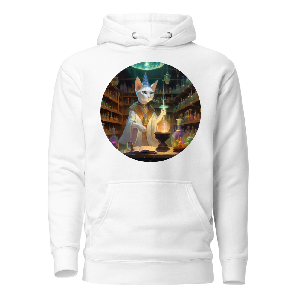 PugMug Custom White Abyssinian Cat Hoodie