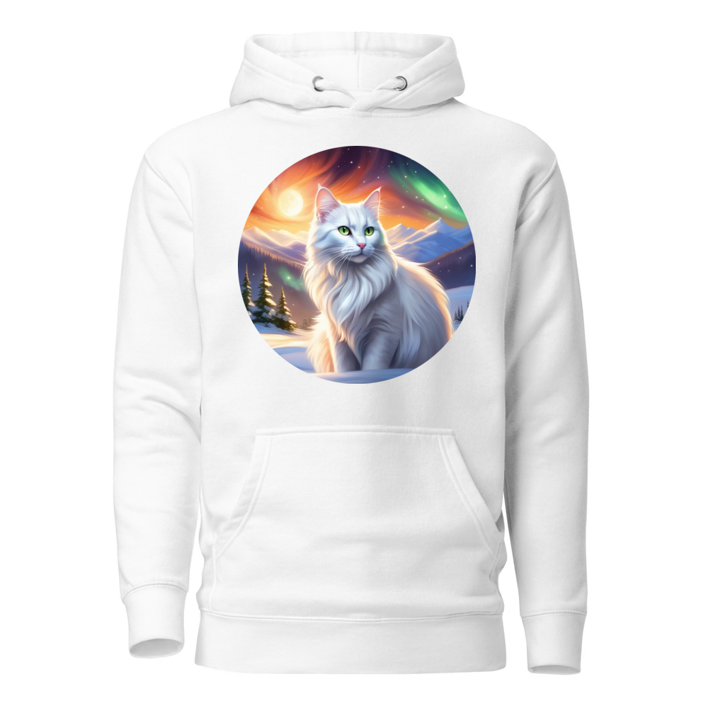 PugMug Custom White Companion Cat Hoodie