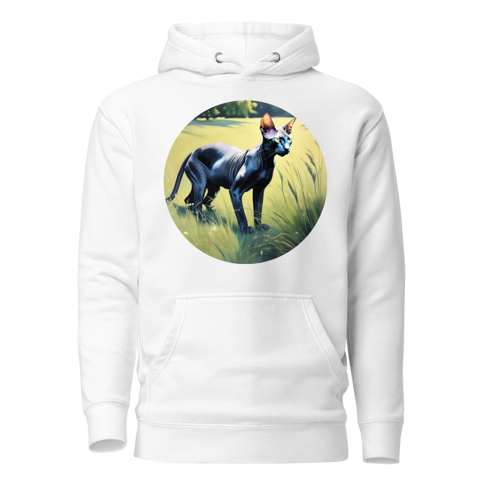 PugMug Custom Black Sphynx Cat Hoodie