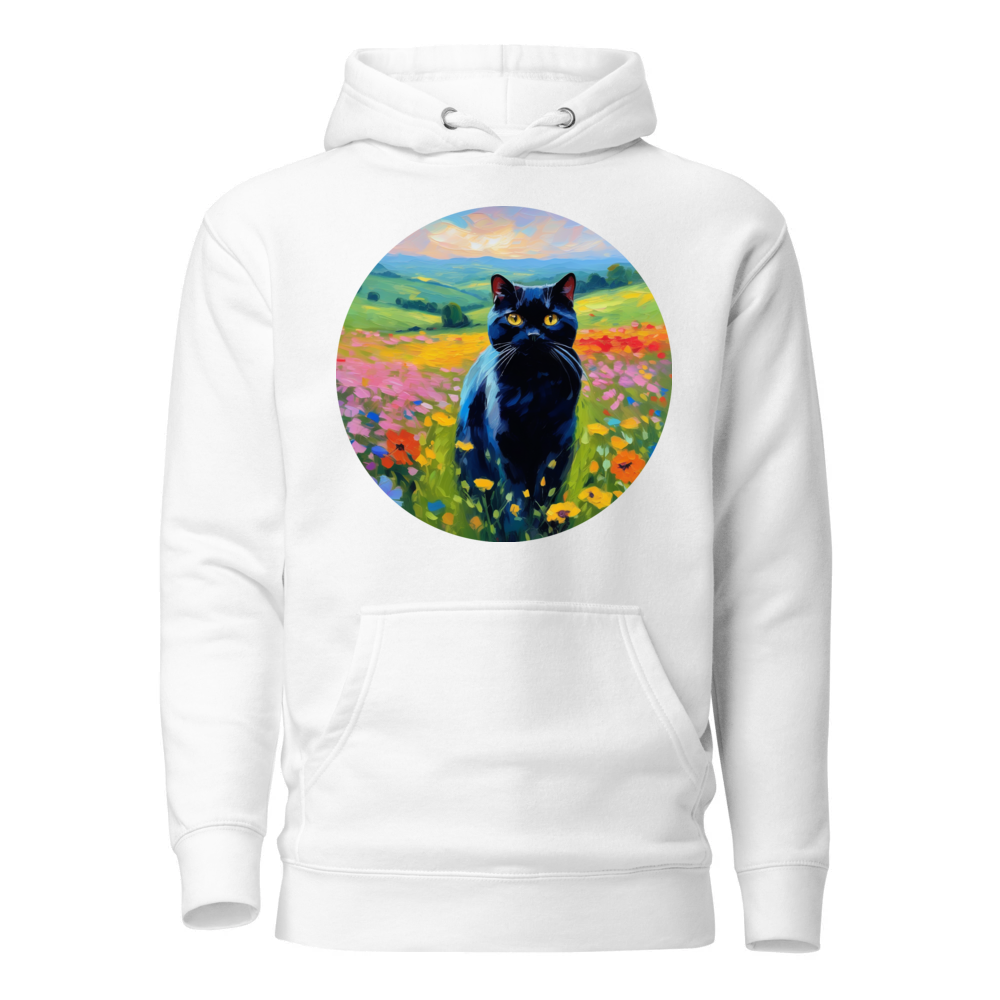 PugMug Custom Black Scottish Fold Cat Hoodie