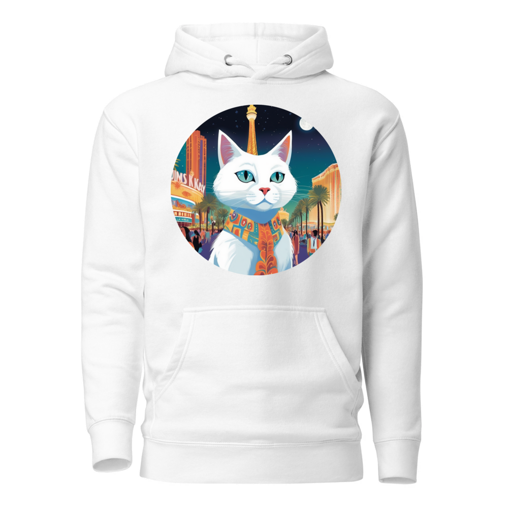 PugMug Custom White Companion Cat Hoodie