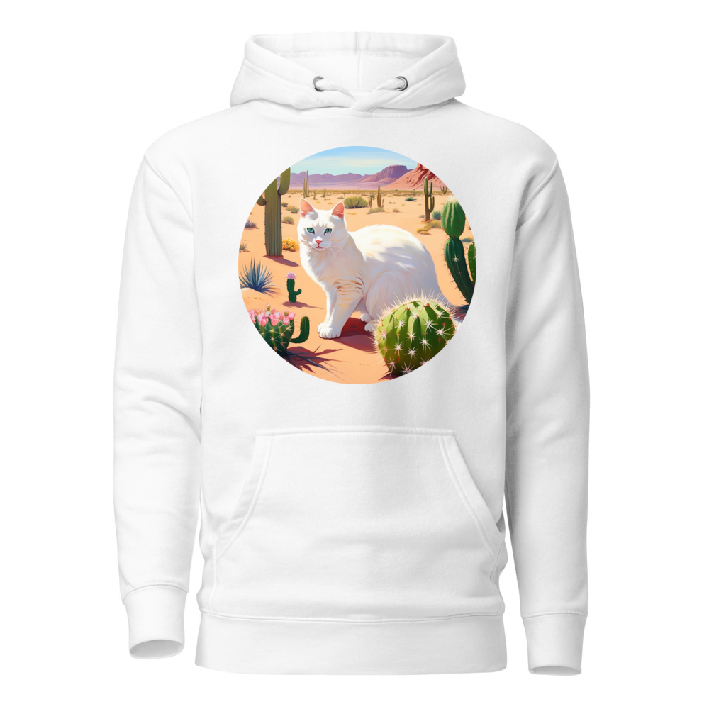 PugMug Custom White Companion Cat Hoodie