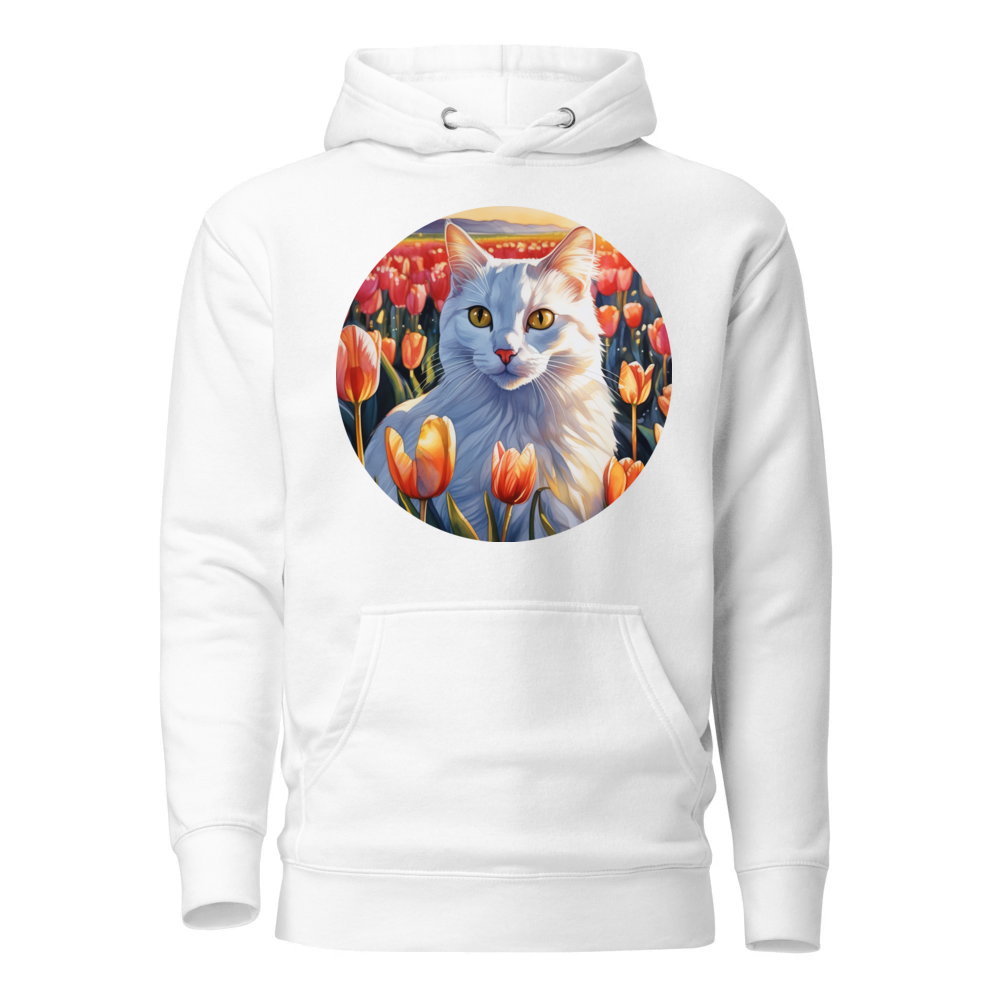 PugMug Custom White Companion Cat Hoodie