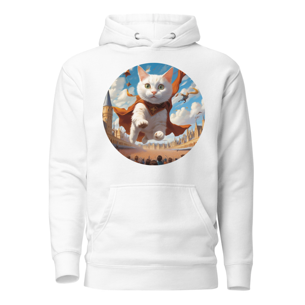 PugMug Custom White Companion Cat Hoodie