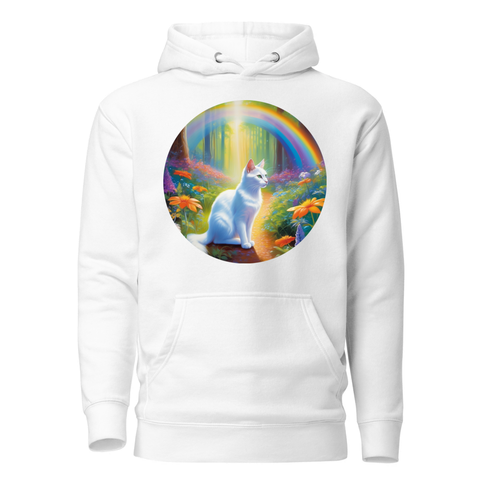 PugMug Custom White Companion Cat Hoodie